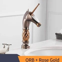 The Culinary Kit Küche & Esszimmer-Einhorn-Badezimmerarmatur – Kreative Einzelwaschbeckenarmatur