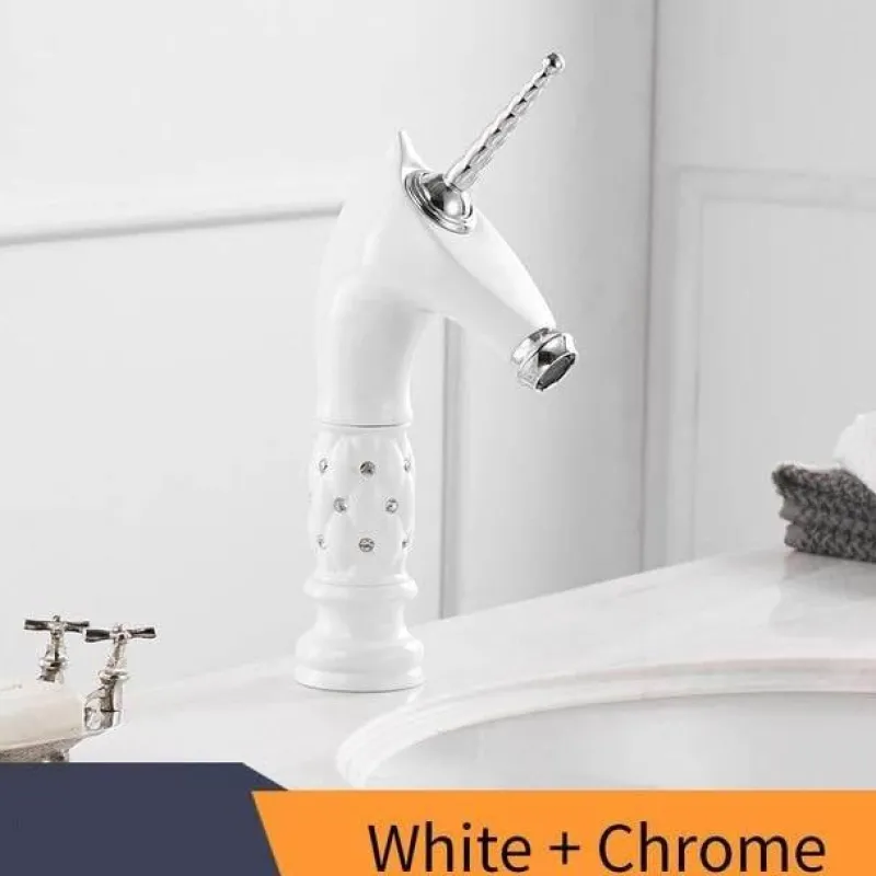 The Culinary Kit Küche & Esszimmer-Einhorn-Badezimmerarmatur – Kreative Einzelwaschbeckenarmatur