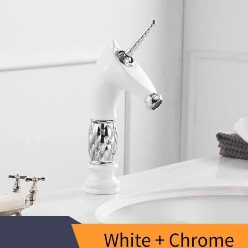 The Culinary Kit Küche & Esszimmer-Einhorn-Badezimmerarmatur – Kreative Einzelwaschbeckenarmatur