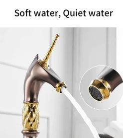 The Culinary Kit Küche & Esszimmer-Einhorn-Badezimmerarmatur – Kreative Einzelwaschbeckenarmatur