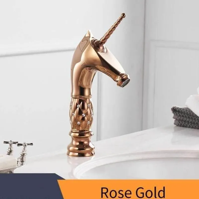 The Culinary Kit Küche & Esszimmer-Einhorn-Badezimmerarmatur – Kreative Einzelwaschbeckenarmatur