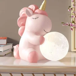 Bright Accents Beleuchtung-Einhorn-Nachtlicht - Dekorative Lampe fürs Kinderzimmer