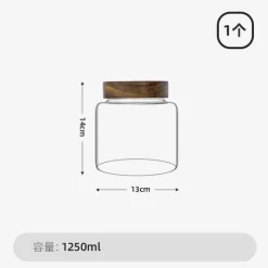 Plates u0026 More Küche & Esszimmer-Einmachglas mit Bambusdeckel – Gewürz- und Würzmittel-Organizer