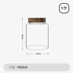 Plates u0026 More Küche & Esszimmer-Einmachglas mit Bambusdeckel – Gewürz- und Würzmittel-Organizer