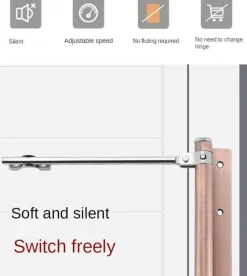 Comfort u0026 Style Gadgets Für Zuhause-Einstellbarer automatischer Türschließer mit Feder – einfach zu installierender Türmechanismus