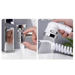 The Blissful Bath Badezimmer-Einstellbarer Hochdruck-Wasserhahn-Verlängerungskopf