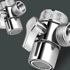 The Blissful Bath Badezimmer-Einstellbarer Hochdruck-Wasserhahn-Verlängerungskopf