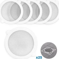 The Blissful Bath Badezimmer-Einweg-Haarfänger aus Netzgewebe – Abflusssiebfilter fürs Badezimmer