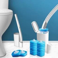The Blissful Bath Badezimmer-Einweg-Toilettenbürste – Profi-Reinigungswerkzeug mit langem Griff
