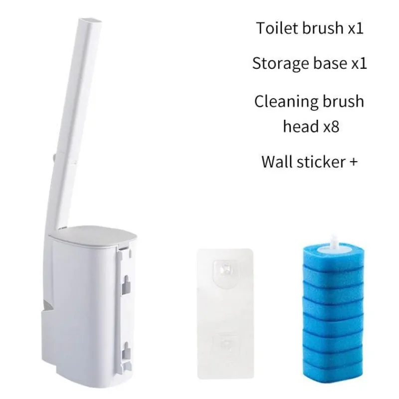 The Blissful Bath Badezimmer-Einweg-Toilettenbürste – Profi-Reinigungswerkzeug mit langem Griff