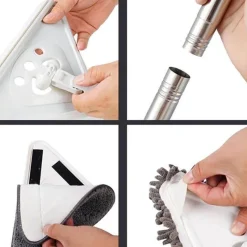 The Blissful Bath Badezimmer-Einziehbarer Fenstermopp – Multifunktionaler Glasreiniger