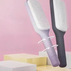 PureGlow Männerpflege|Frauenpflege-Einziehbarer Luftkissenkamm – Frizz-freies Haar-Tool