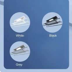 The Decor Haven Gadgets Für Zuhause-Einziehbarer Wäscheständer für die Decke – Umweltfreundliches Design mit Fernbedienung