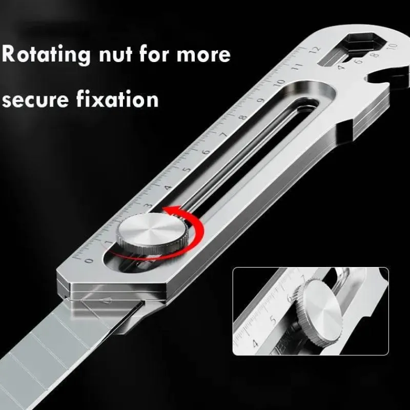 Cozy Living Camping Im Freien|Outdoor & Garten-Einziehbares Abbrechmesser aus Edelstahl – 6-in-1-Hochleistungswerkzeug