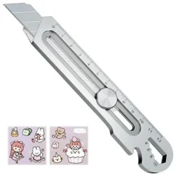 Cozy Living Camping Im Freien|Outdoor & Garten-Einziehbares Abbrechmesser aus Edelstahl – 6-in-1-Hochleistungswerkzeug