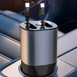 Wild u0026 Free Gear Autozubehör|Automobilindustrie-Einziehbares Auto-Schnellladegerät - Intelligentes USB-Ladegerät