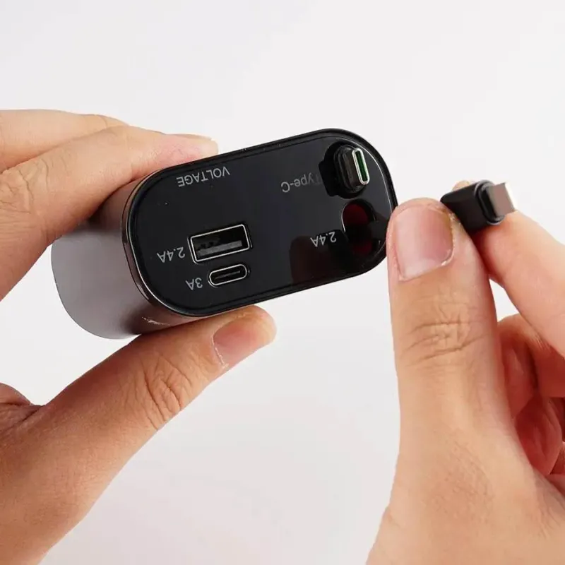 Wild u0026 Free Gear Autozubehör|Automobilindustrie-Einziehbares 4-in-1-Autoladegerät mit Schnellladefunktion