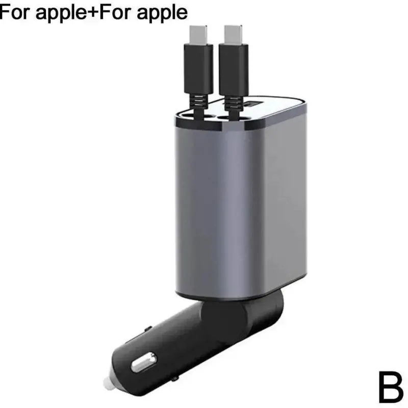 Wild u0026 Free Gear Autozubehör|Automobilindustrie-Einziehbares 4-in-1-Autoladegerät mit Schnellladefunktion