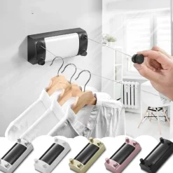 Tranquil Waters Gadgets Für Zuhause|Badezimmer-Einziehbares Trockenseil aus Edelstahl ohne Bohren