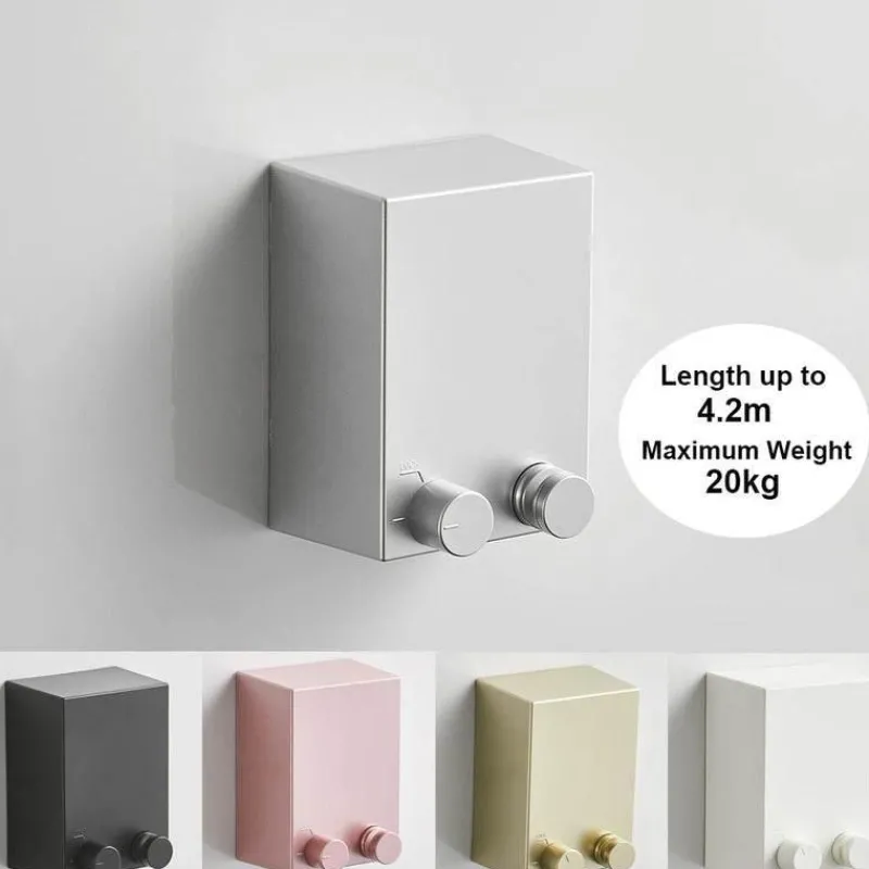 Tranquil Waters Gadgets Für Zuhause|Badezimmer-Einziehbares Trockenseil aus Edelstahl ohne Bohren