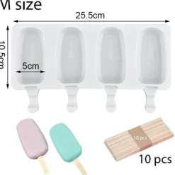 Deco Küche & Esszimmer-Eis am Stiel-Maker – DIY-Schnellgefrierform für selbstgemachte Leckereien