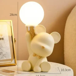 Bright Accents Beleuchtung-Eisbär-Nachtlicht – Süßes Kinderzimmerdekor für Kinder