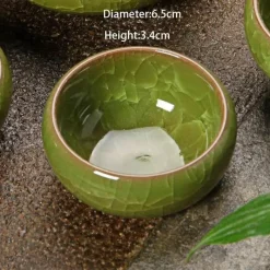 Plates u0026 More Küche & Esszimmer-Eisknackende Keramik-Teetasse – süße Kung-Fu-Espressotasse