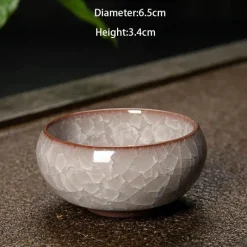 Plates u0026 More Küche & Esszimmer-Eisknackende Keramik-Teetasse – süße Kung-Fu-Espressotasse