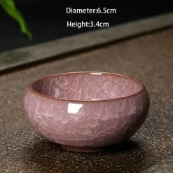 Plates u0026 More Küche & Esszimmer-Eisknackende Keramik-Teetasse – süße Kung-Fu-Espressotasse