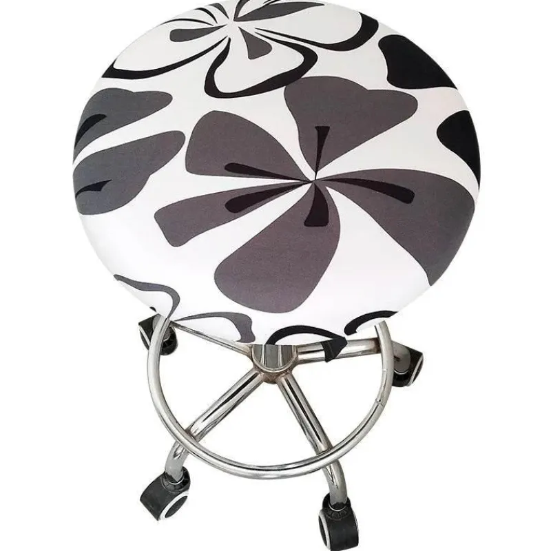 Tom Küche & Esszimmer-Elastischer Stuhlbezug mit Blumenmuster – Stilvoller, schmutzabweisender Schonbezug für Barhocker zu Hause