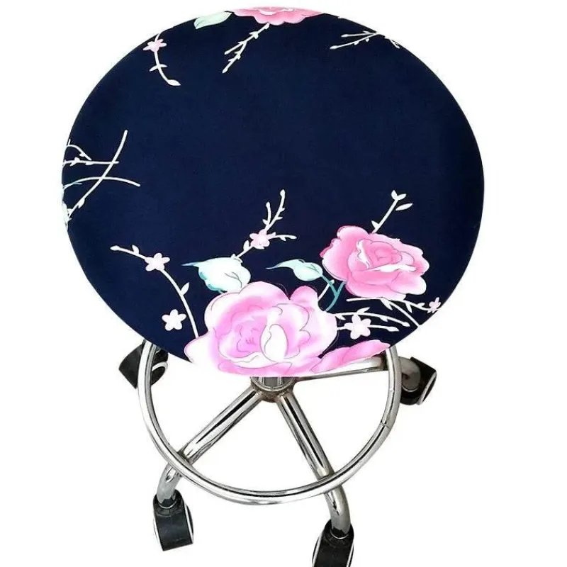 Tom Küche & Esszimmer-Elastischer Stuhlbezug mit Blumenmuster – Stilvoller, schmutzabweisender Schonbezug für Barhocker zu Hause