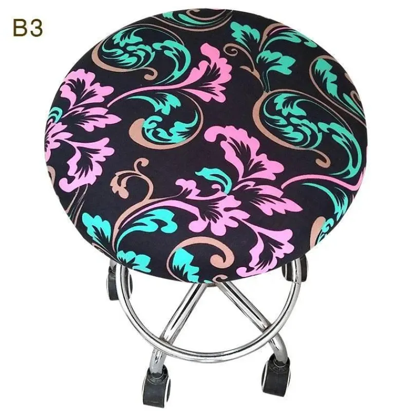 Tom Küche & Esszimmer-Elastischer Stuhlbezug mit Blumenmuster – Stilvoller, schmutzabweisender Schonbezug für Barhocker zu Hause