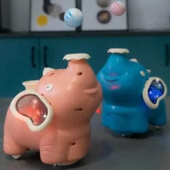 The Decor Haven Babyspielzeug-Elefanten-Luftbefeuchter – Musikalisches Schwebeball-Design