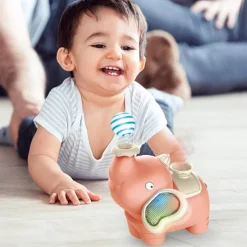 The Decor Haven Babyspielzeug-Elefanten-Luftbefeuchter – Musikalisches Schwebeball-Design