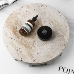 Cozy Nest Decor Wohndeko-Elegance Tablett-Set - Travertin Deko-Kollektion