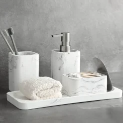 The Bath Nook Badezimmer-Elegant Bath Accessories Set - Luxurious Bathroom Essentials