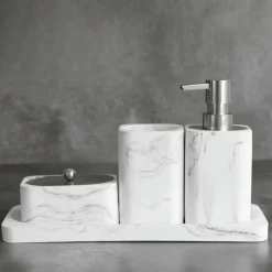 The Bath Nook Badezimmer-Elegant Bath Accessories Set - Luxurious Bathroom Essentials