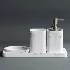 The Bath Nook Badezimmer-Elegant Bath Accessories Set - Luxurious Bathroom Essentials