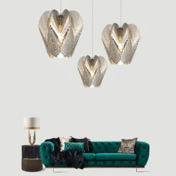 The Gilded Nest Beleuchtung-Elegant Led Pendant Loft Style Iron Chandelier Lamp