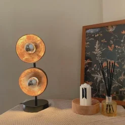 Glow u0026 Shade Beleuchtung-Elegant Mystic Dual Table Lamp - Stylish Lighting Decor