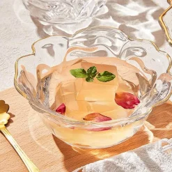 Elegance at the Table Küche & Esszimmer-Elegante Blumenschale aus Glas – dekorative Schale für den Mittelpunkt