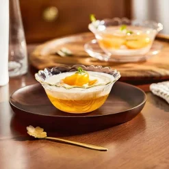 Elegance at the Table Küche & Esszimmer-Elegante Blumenschale aus Glas – dekorative Schale für den Mittelpunkt