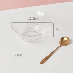 Elegance at the Table Küche & Esszimmer-Elegante Blumenschale aus Glas – dekorative Schale für den Mittelpunkt