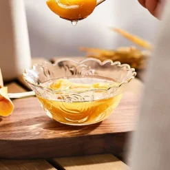 Elegance at the Table Küche & Esszimmer-Elegante Blumenschale aus Glas – dekorative Schale für den Mittelpunkt