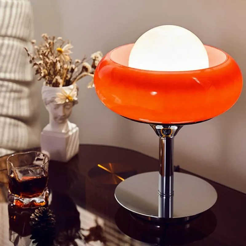 Bright Accents Beleuchtung-Elegante Tischlampen aus Glas – Dekorative Eierkuchenbeleuchtung
