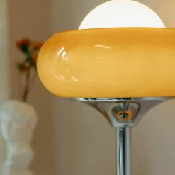 Bright Accents Beleuchtung-Elegante Tischlampen aus Glas – Dekorative Eierkuchenbeleuchtung