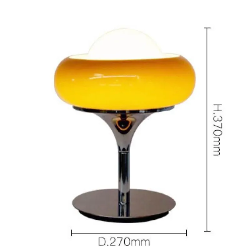 Bright Accents Beleuchtung-Elegante Tischlampen aus Glas – Dekorative Eierkuchenbeleuchtung