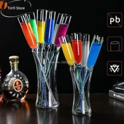 Plates u0026 More Küche & Esszimmer-Eleganter Champagnerkelch aus Kristall – Weingläser für Partys, 120–150 ml