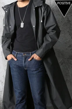 Herren Heritage Threads Herrenbekleidung-Eleganter dicker Unisex-Regenmantel mit Kapuze