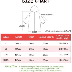 Herren Heritage Threads Herrenbekleidung-Eleganter dicker Unisex-Regenmantel mit Kapuze